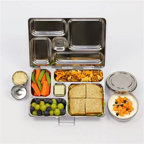 metal lunch box trays|planetbox lunch box set.